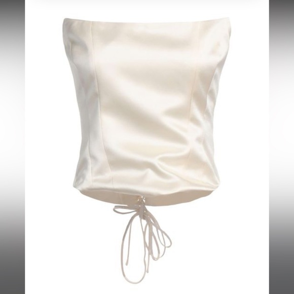 Magda Butrym strapless silk corset top - Picture 3 of 6